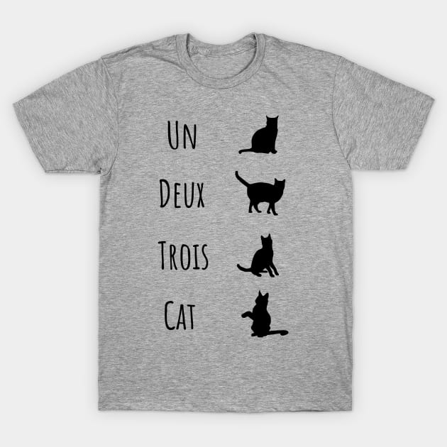 Un Deux Trois Cat T-Shirt by Sloth Station